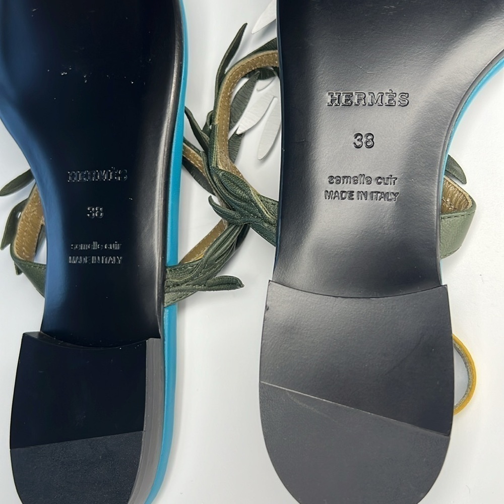 Hermès Four Colors Myrthe Sandals! NWT - Picture 9 of 10